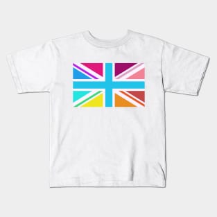 Multicolored Union Jack/flag (II) Kids T-Shirt